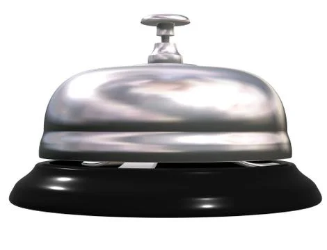 Silver table bell Stock Illustration