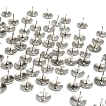 Silver tacks Stock Photos