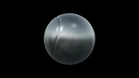 Silver Tennis Ball Stock Footage 116294239