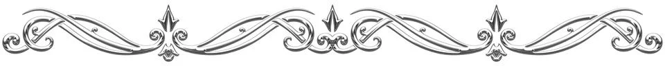 Silver text divider in Art Deco style Stockillustratie