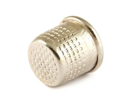 Silver thimble Stock Photos