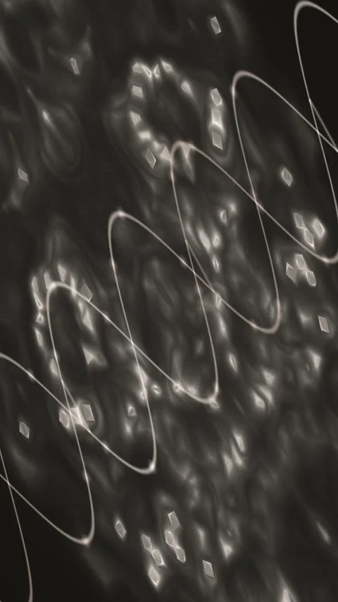 Silver Thread Star Loop Glowing Coil Abstract Motion Background Stock Footage 345648873