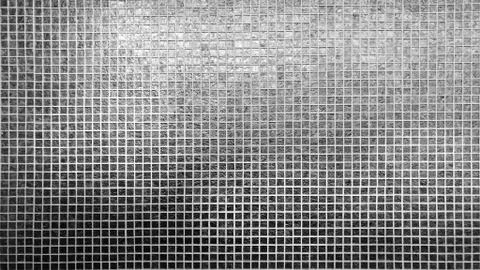 Silver tiles pattern Stock Photos