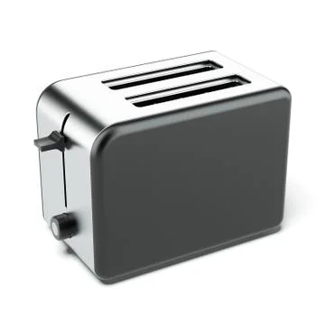 Silver toaster 库存插图