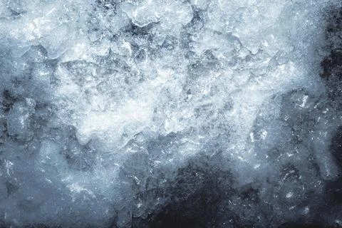 Silver toned ice surface texture. Foto stock