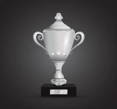 A silver trophy Stock Illustration