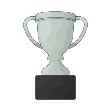 Silver trophy illustration Stock Illustration