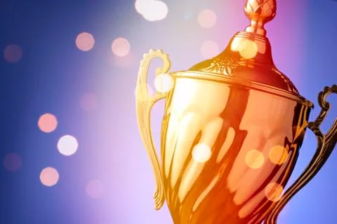 Silver trophy prize Stock Photos