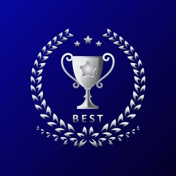 Silver trophy vector illustration Stock Illustration