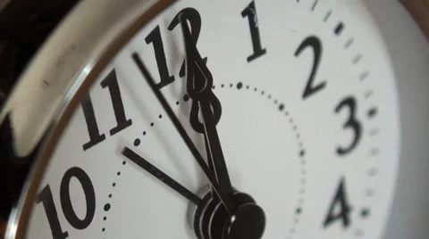 Silver Twin Bell Clock Alarm Stock Footage 35861897