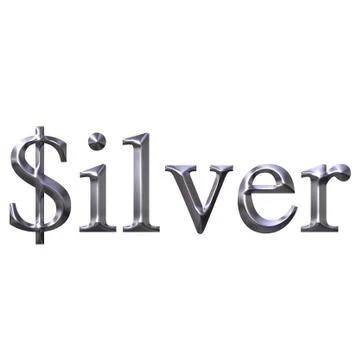 Silver value concept Stock Illustration
