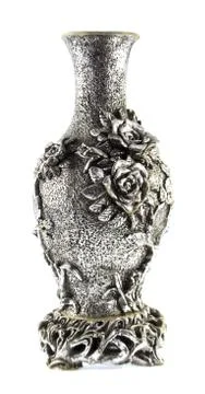 Silver vase Stock Photos