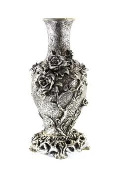 Silver vase Stock Photos