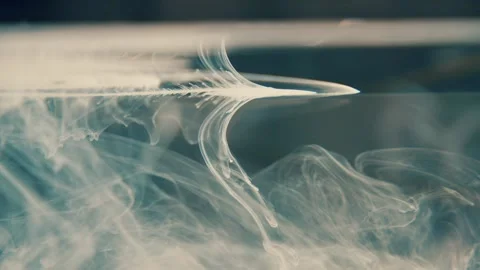 Silver Veil – White Ink Motion Underwater Stock Footage 319439064
