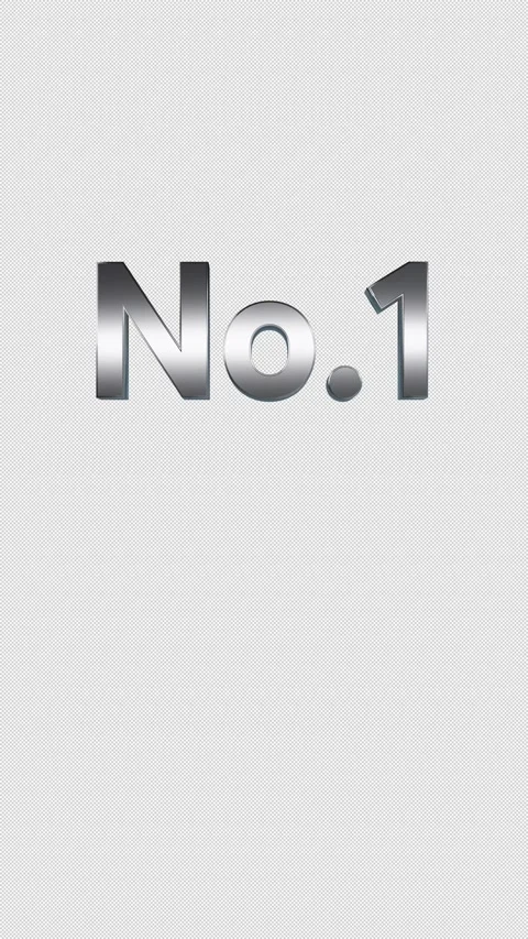 Silver Vertical 9to16 No1 Text Reveal with Rotating Appearance 4K Vídeos de archivo 333246309
