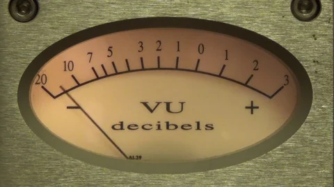 Silver Vu meter 스톡 동영상 72718204