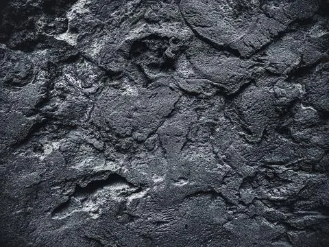 Silver Wall. Rock background. Rock texture. Black texture. Dark marble. Stone Stock Photos