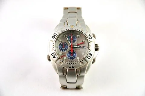 Silver watch 스톡 사진