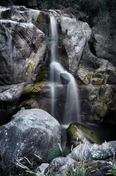 Silver waterfall Stock Photos