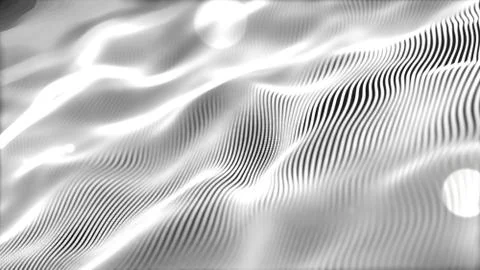 Silver Wave Background. Illustrazione stock