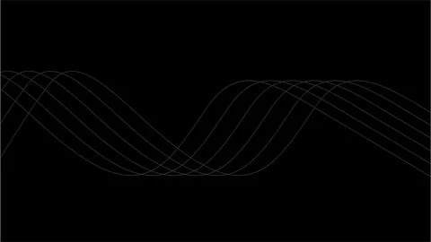 Silver wave on black background stock vector Stock Illustration