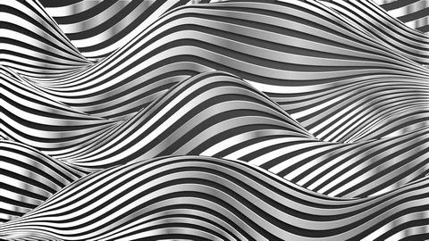 Silver waves pattern. Stainless steel background vector. EPS 10 Illustrazione stock