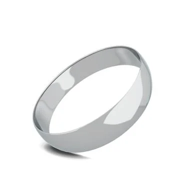 Silver wedding ring Illustrazione stock