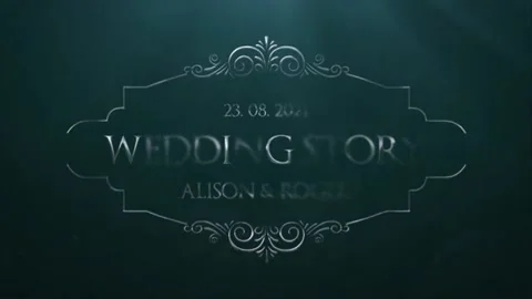 Silver Wedding Titles Stock After Effects