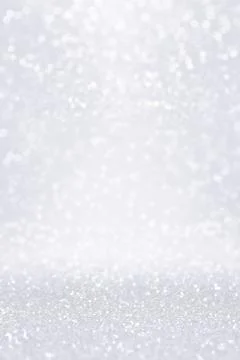 Silver White Glitter Snow Background for Winter or Christmas Coupon Stock Illustration
