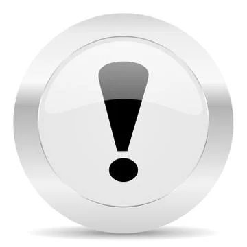 Silver white web glossy icon Stock Illustration