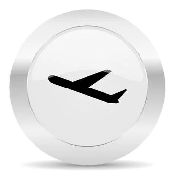 Silver white web glossy icon Ilustración de archivo