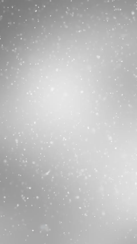 Silver white winter sky vertical background with realistic loop snowfall Stock Footage 345682244