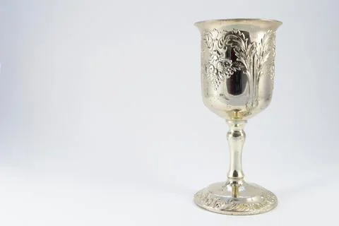 Silver Wine Cup Foto stock