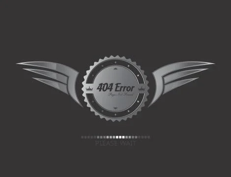 Silver wing art Stock Illustration