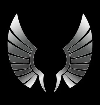 Silver Wing Stock Illustration