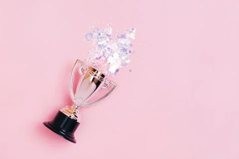 Silver winners cup Stock Photos
