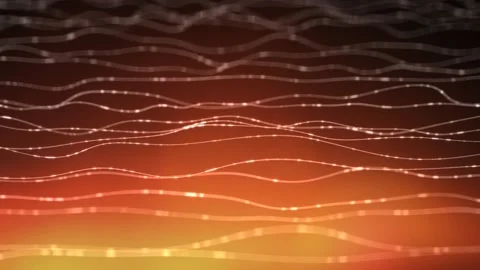 Silver Wire on Flickering Orange Gradient Background 4K Video stock 232729436