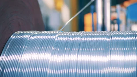 Wire Manufacturing Plant Stock Video Footage | Royalty Free Wire ...