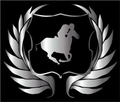 Silver wreath Illustrazione stock