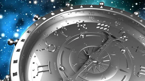 Silver Zodiac Machine Stock Footage 24212627