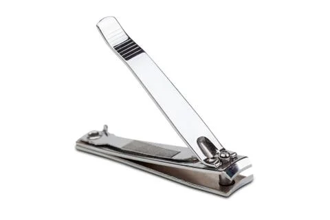 Silvered nails clippers Stock Photos