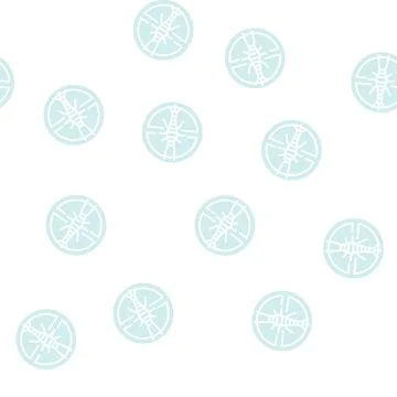 Silverfish treatment glyph seamless pattern Stock Illustration