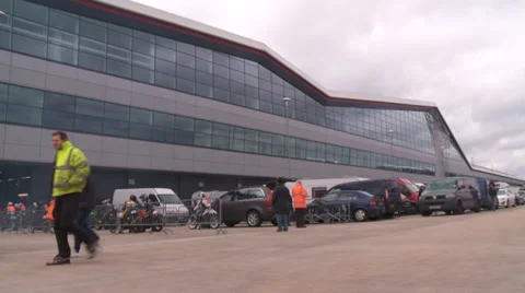 Silverstone pits wide Stock Footage 38078112