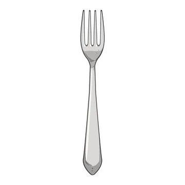 Silverware fork cartoon vector illustration Stock Illustration