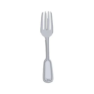 Silverware fork cartoon vector illustration Stock Illustration