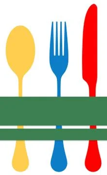 The silverware Stock Illustration