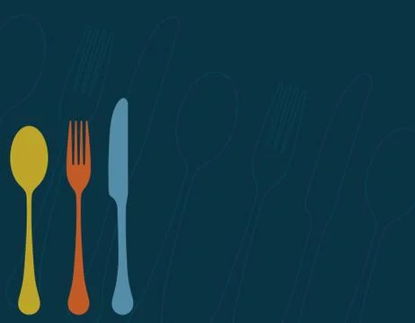 The silverware Stock Illustration