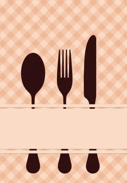 The silverware Stock Illustration