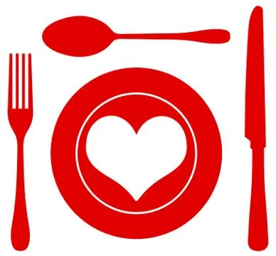 The silverware Stock Illustration