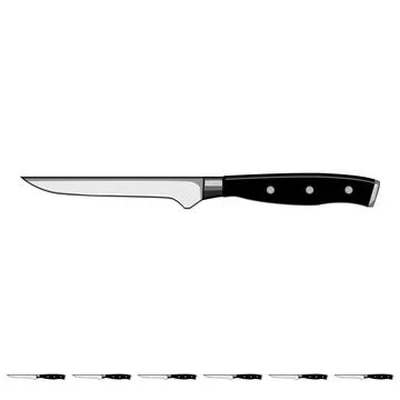 Silverware knife cartoon vector graphic Stock Illustration